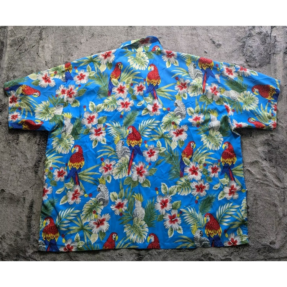 Rima Short Sleeve Button Up Hawaiian Shirt Men's Size 2XL - Picture 7 of 9